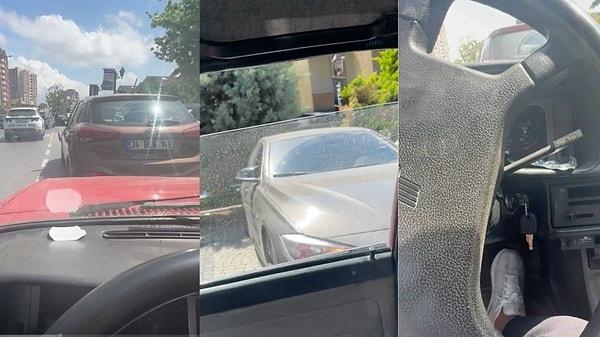 İki sürücü arasında geçen diyalog sosyal medya platformu TikTok'ta gündem oldu. Aracının çıkışını engelleyen kırmızı arabanın sahibini arayan bir kişi, aldığı yanıt karşısında şok oldu.