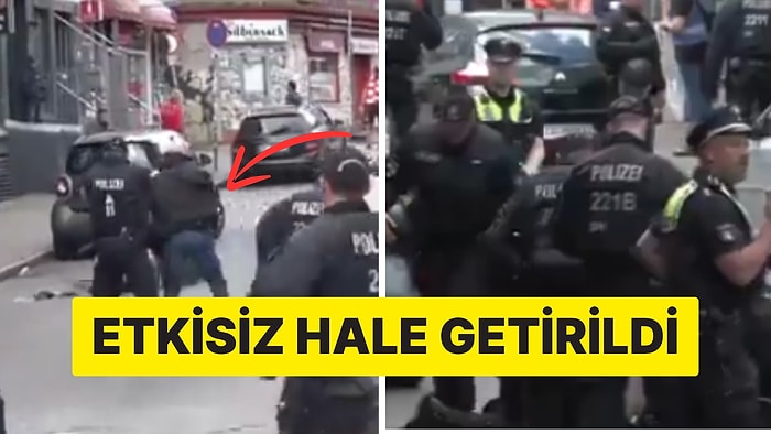 Almanya'da Polis, Baltalı Bir Saldırgana Ateş Ederek Etkisiz Hale Getirdi