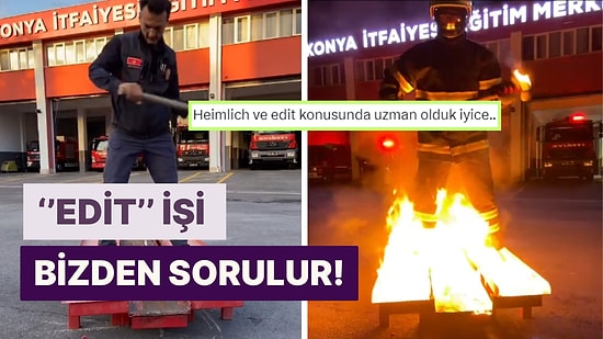 Konya İtfaiyesi Yaptığı 'Edit' ile İzleyenleri Büyüledi: ''Kahramanların Yılmaz Olması Gerekir.''