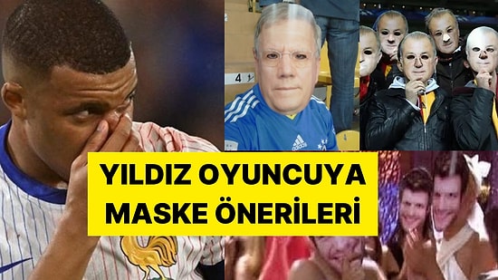 Avusturya Maçında Burnu Kırılan Mbappe'ye Gelen Maske Önerileri