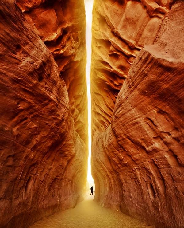 1. Ürdün, Petra'daki "Işık Tüneli"