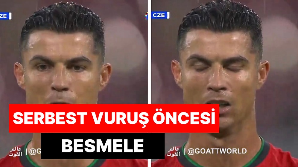 Cristiano Ronaldo Serbest Vuruş Öncesi “Bismillah” Dediği Anlarda Kayda Geçti