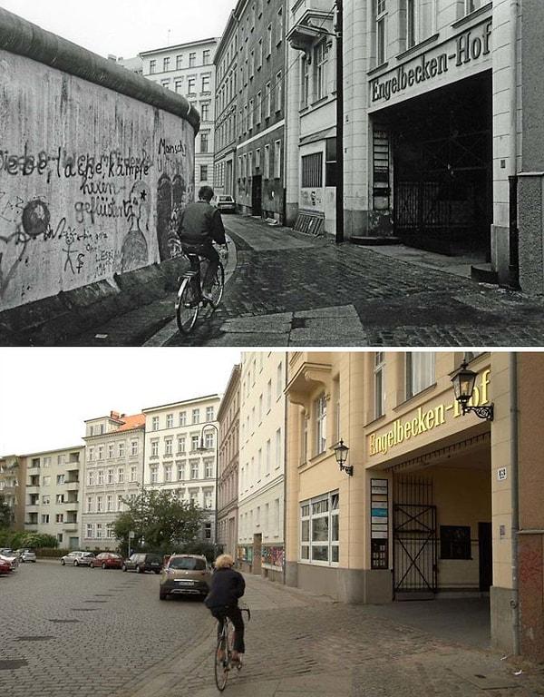 2. Berlin Kreuzberg'da bir bisiklet sürüşü.