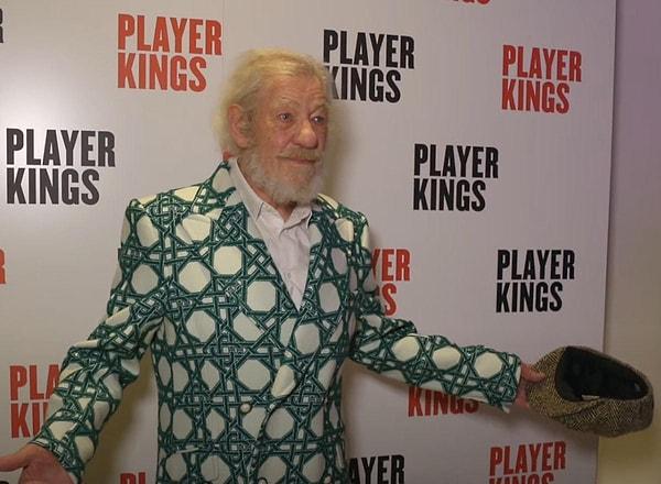 Sir Ian McKellen was playing John Falstaff in the play "Player Kings."