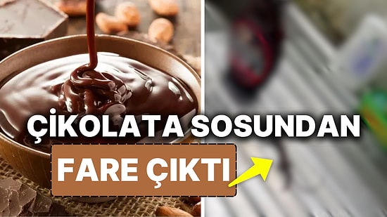 Çikolata Sosundan Fare Çıktı! Bilmeden Defalarca Kullanmışlar 'Keklerin Üzerine Koyduk ve Yedik'