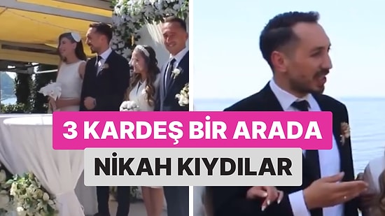 3'ü 1 Arada Nikah: Giresun'da 3 Erkek Kardeş Aynı Gün Nikah Masasına Oturdu