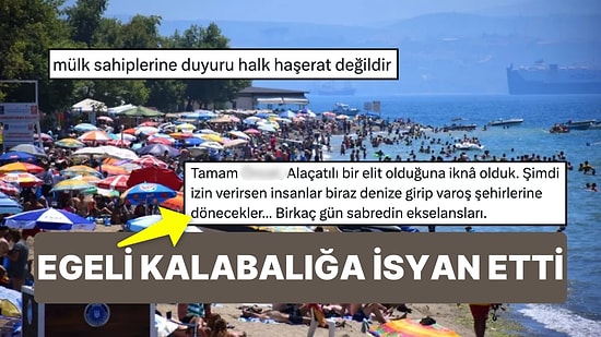 Bayram Tatilinde Alaçatı'dan Beklenen İsyan Geldi! Yine 'Millet Plaja Akın Etti, Vatandaş Denize Giremiyor'