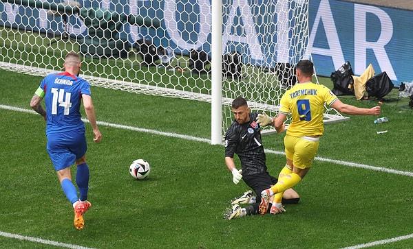 İkinci yarıya daha etkili başlayan Ukrayna, 54. dakikada Mykola Shaparenko’nun penaltı noktası yakınlarından kaydettiği golle eşitliği yakaladı (1-1). Rakip kaleye hücumlarını sürdüren Ukrayna, 80. dakikada Roman Yaremchuk’un kale sahasından bulduğu golle 2-1 öne geçti.