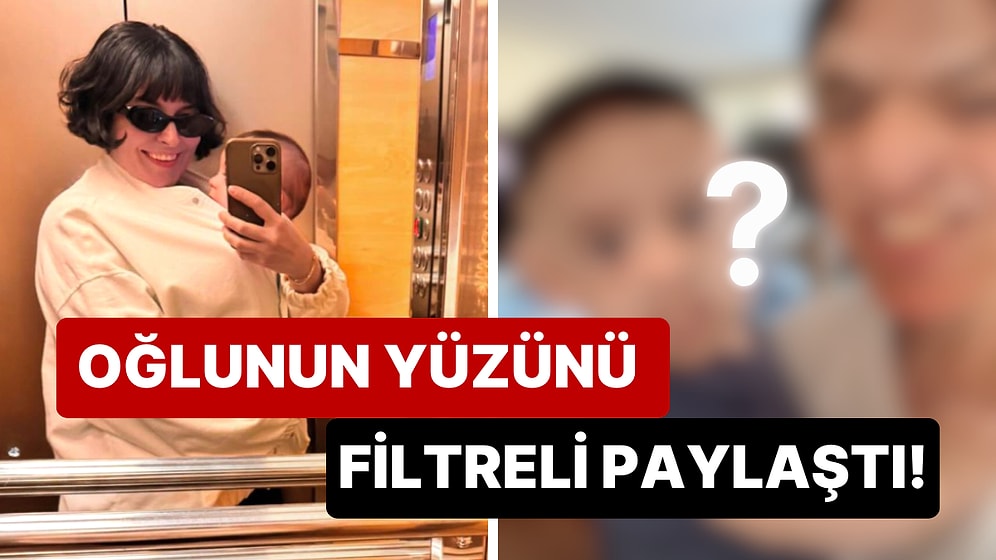 Oğlu Can'ı Gözlerden Sakınan Ezgi Mola, Yaptığı Filtreli Paylaşımla Takipçilerini Kahkahaya Boğdu!