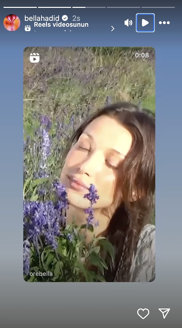 Bella Hadid dağlar kızı oldu.