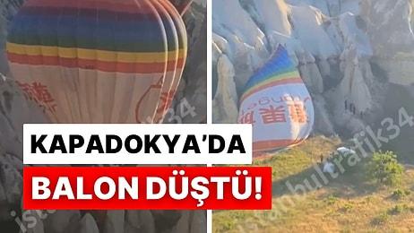 Kapadokya’da Talihsiz Kaza: Ters Rüzgarın Etkisiyle Balon Düştü