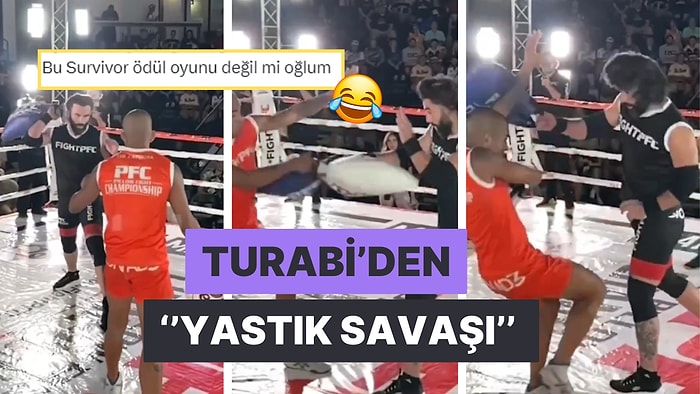 Survivor All Star'dan Elenince Şansını Bir de Burada Denedi: Turabi Yastık Savaşı Turnuvasına Katıldı!