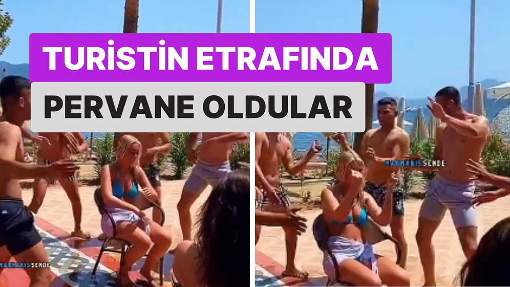 Etrafında Pervane Oldular: Marmaris'te Bir Turiste Yapılan Dans Gösterisi Viral Oldu