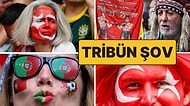 Türkiye - Portekiz Maçında Tribünler Rengarenk: Türkiye ve Portekiz Taraftarlarından Tribün Şov