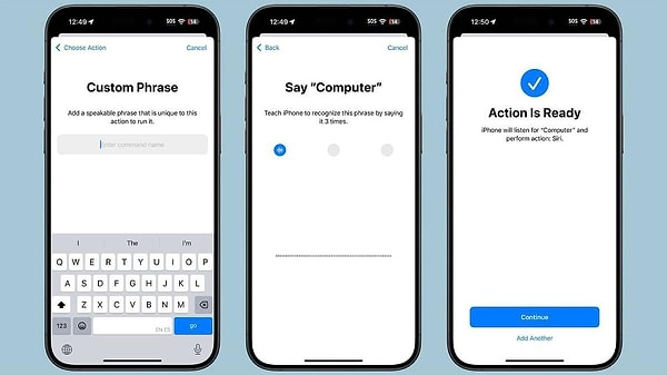 Accordingly, iPhone owners who typically activate the smart assistant with the "Hey Siri" voice command can now create a new command or phrase to address Siri using Voice Shortcuts.