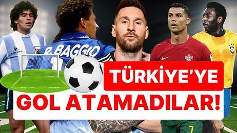 Messi'den Cristiano Ronaldo'ya Kariyerleri Boyunca Türk Milli Takımı'na Hiç Gol Atamamış Efsane Futbolcular