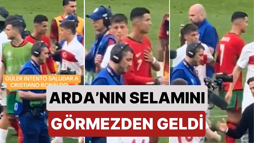 İki Rekorunu Birden Elinden Almıştı: Ronaldo Kendisine Selam Vermek İsteyen Arda Güler'i Görmezden Geldi