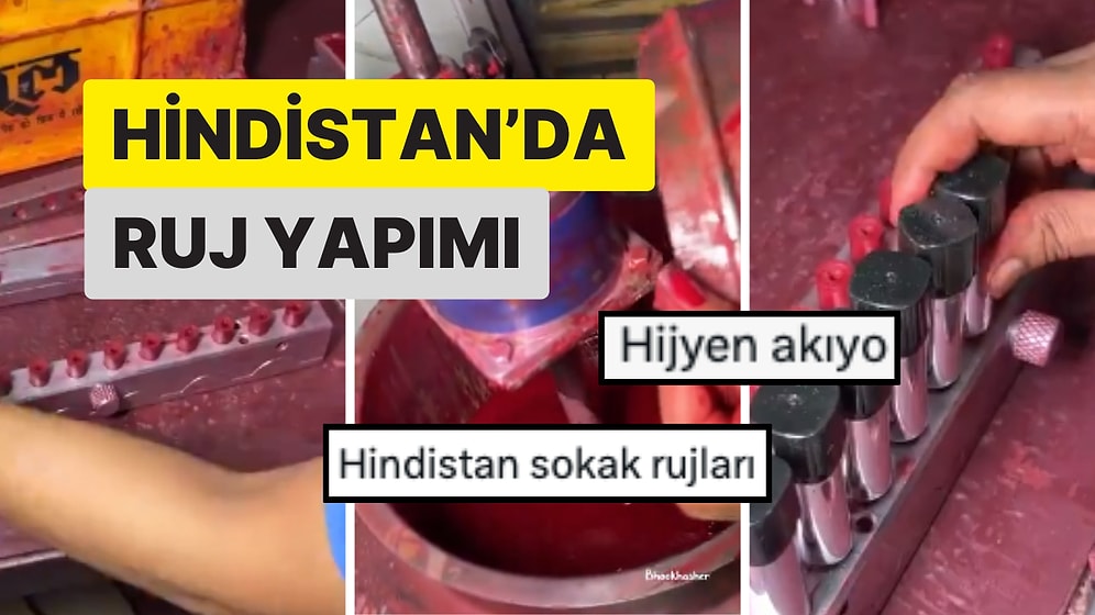 Sterillikte Son Nokta! Hindistan'da Bir Kozmetik Firmasındaki Ruj Yapımını Görünce İnanamayacaksınız