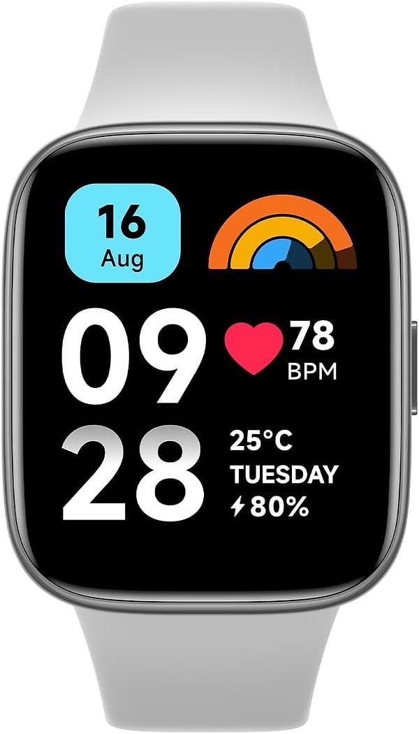 12. Akıllı saatler arasında en çok tercih edilen model Xiaomi Redmi Watch 3 Active.