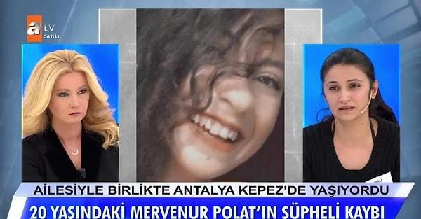 Antalya'da kayıp olarak aranan 20 yaşındaki Mervenur Polat'ın korkunç bir cinayete kurban gittiği ortaya çıkmıştı.