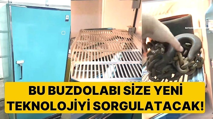1960 Yılında Üretilen Buzdolabının Sağlamlığı ve İşlevselliği Ağızları Açık Bıraktı!