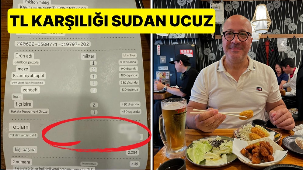 Dünyanın En Pahalı Şehri Tokyo'da Ödenen Hesabın TL Karşılığı Sinirlerinizi Biraz Bozabilir