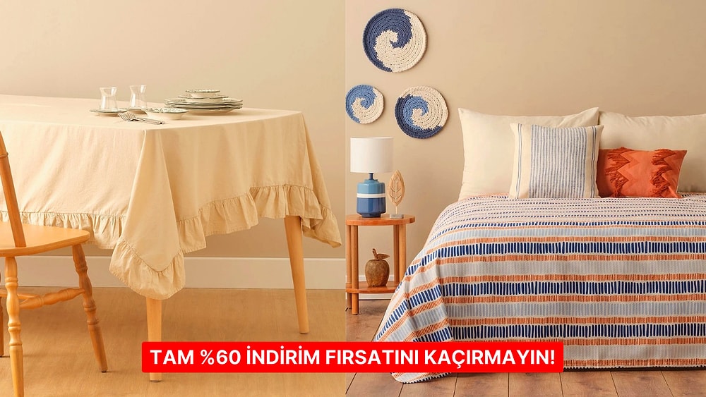 Evini Dünya Tatlısı Bir Yer Haline Dönüştürmek İsteyenlere %60 İndirimli Ürünler