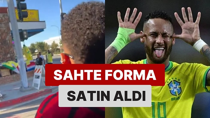 Ünlü Futbolcu Neymar'ın Sokak Satıcısından Kendi Formasını Almasıyla Ortaya Renkli Görüntüler Çıktı