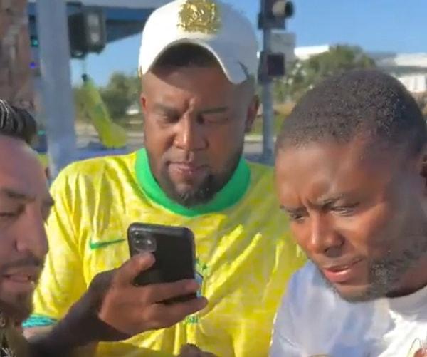 Satıcılar, durdurdukları kişinin ünlü futbolcu Neymar olduğunu sonradan fark edince, ortaya şaşkınlık dolu görüntüler çıktı. Sokak satıcıları, heyecan dolu bir şekilde fotoğraf çektirmek istediler.