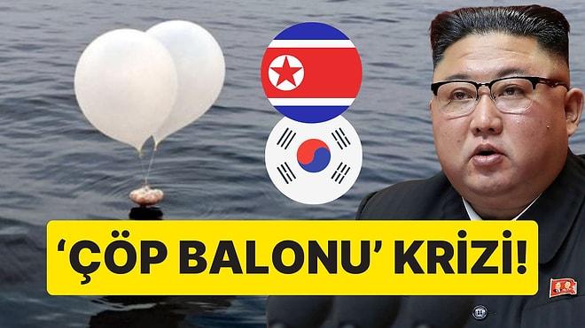 İki Ülke Arasında Gerilim Giderek Tırmanıyor: Kuzey Kore'den Güney Kore'ye 350 Adet 'Çöp Balonu' Daha!