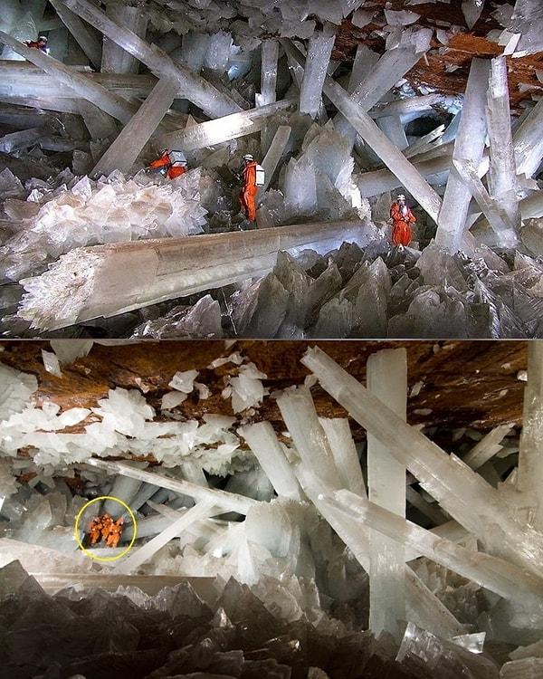 12. Kristaller Mağarası veya Dev Kristal Mağarası, Meksika
