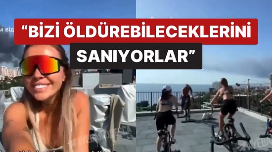 Ukraynalı Bir Sosyal Medya Kullanıcısı Şehirden Dumanlar Yükselirken Spor Yaptığı Videoyu Paylaştı