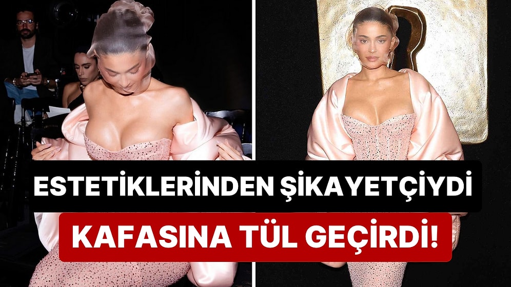 Estetikleriyle Güzellik Algılarını Baştan Yaratıp Ayarlarımızla Oynayan Kylie Jenner Yüzünü Tülle Kapattı