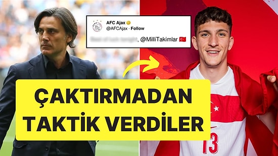 Montella'ya Taktik Verdi: Ahmetcan Kaplan'ın Milli Maçta Forma Giymesini İsteyen Ajax'tan İronik Paylaşım