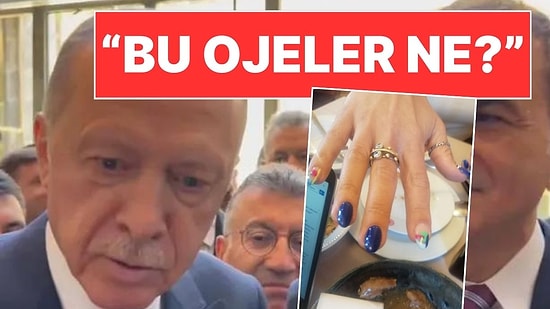 Cumhurbaşkanı Erdoğan'dan Kadın Muhabire: "Bu Ojeler Ne, Rüyada mıyım?"
