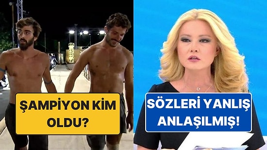 Survivor Yunanistan'ın Şampiyonundan Müge Anlı'nın Açıklamasına TV Dünyasında Bugün Yaşananlar
