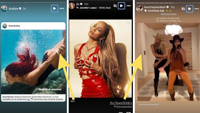 Kovboy Kardashian'dan Deniz Kızı Dua Lipa'ya 28 Haziran'da Yabancı Ünlülerin Yaptığı Instagram Paylaşımları