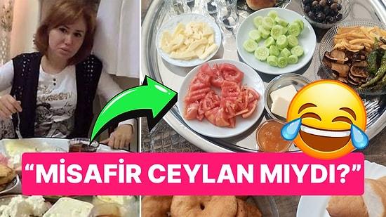 Misafir Geliyor Diye Annesinin Hazırladığı Kahvaltıyı Türkücü Ceylan'ın Dillere Destan Sofrasına Benzettiler