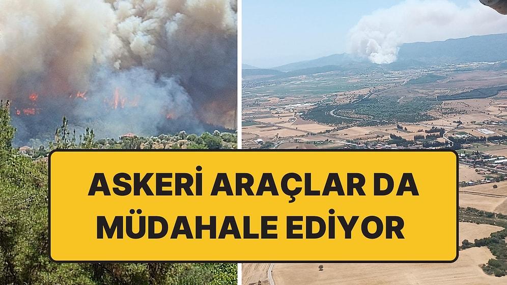 İzmir’de Orman Yangını Büyüyor: MSB Helikopterleri de Müdahale Ediyor