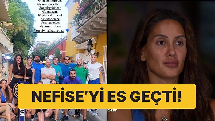 Survivor Sahra, "Mavi Takım" Paylaşımında Nefise'yi Görmezden Geldi!