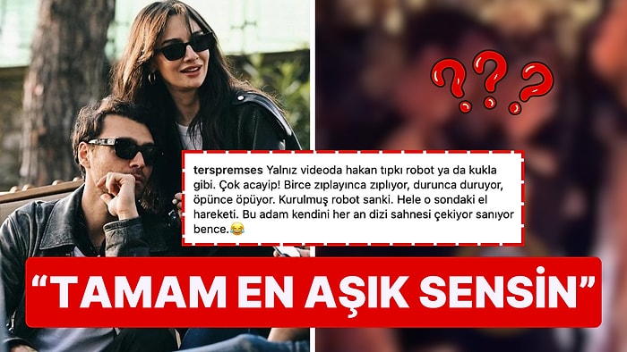 Öp Öp Doyamadı: Birce Akalay'ın Karşısında Eli Ayağına Dolanan Hakan Kurtaş'ın Aşık Tavırları Kimseye Geçmedi!