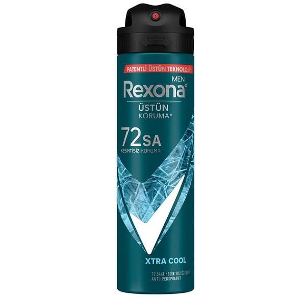 13. Rexona Men Erkek Sprey Deodorant Xtra Cool 72 Saat Kesintisiz Üstün Koruma 150 ml