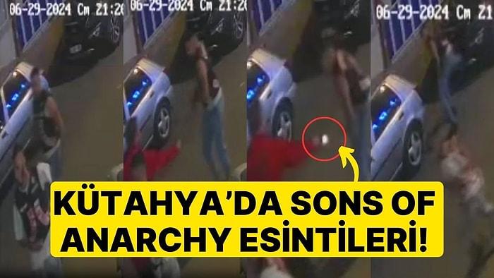 Kütahya'da Sons of Anarchy Esintileri! Motosiklet Kulüplerinin Kavgasında Silah Patladı