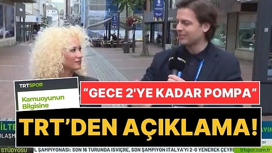 TRT'den Açıklama Geldi: "Gece 2'ye Kadar Pompa" Sözleri Canlı Yayında Soğuk Duş Etkisi Yaratmıştı!