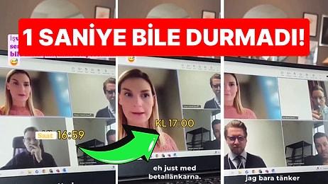 1 Saniye Bile Durmadı: Mesaisi Bittiği Anda Direkt Toplantıyı Terk Eden İsveçli Çalışan "Yok Artık" Dedirtti!