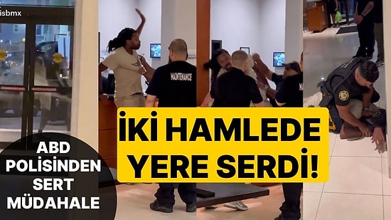 ABD Polisinden Otel Kapısı Kıran Vatandaşa Sert Müdahale! Saniyeler İçinde Etkisiz Hale Getirdi
