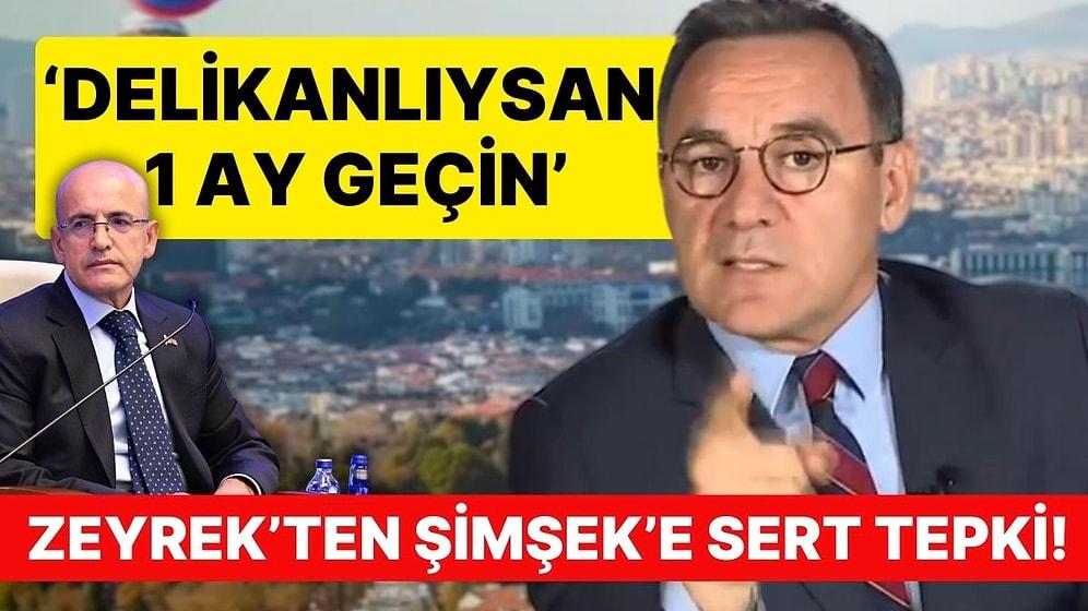 Deniz Zeyrek, 'Asgari Ücret Düşük Değil' Diyen Mehmet Şimşek'e Sert Çıktı! 'Delikanlıysan 1 Ay Geçin'