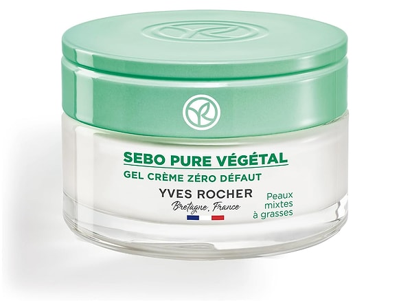 8. Yves Rocher Sebo Vegetal Gözenek Sıkılaştırıcı ve Kusur Giderici Nemlendirici Jel Krem