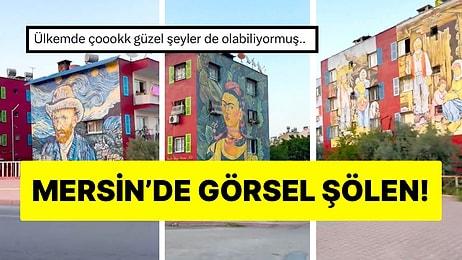 Ressam Nafize Bilgin Hazar’ın Sayesinde Mersin’in Sokaklarına Renk Katan Binalar