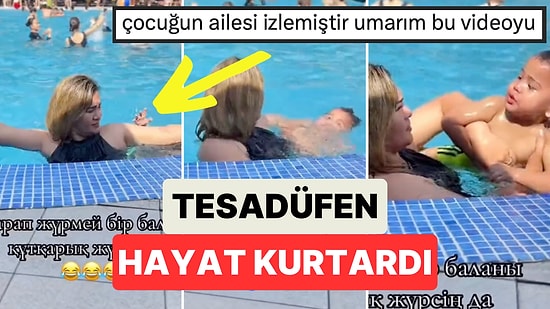 Çocuk Can Havliyle Koluna Yapıştı: Bir Kadın Havuzda Fotoğraf Çektirmek İsterken Tesadüfen Hayat Kurtardı